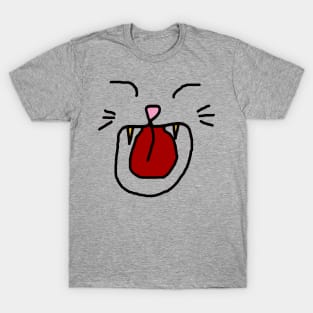 Cat Face - A cat laughing out loud T-Shirt